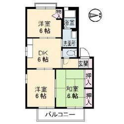 ハイネス駅家南　A棟の物件間取画像